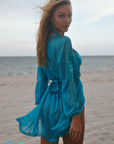 Turquoise Short Cover-up